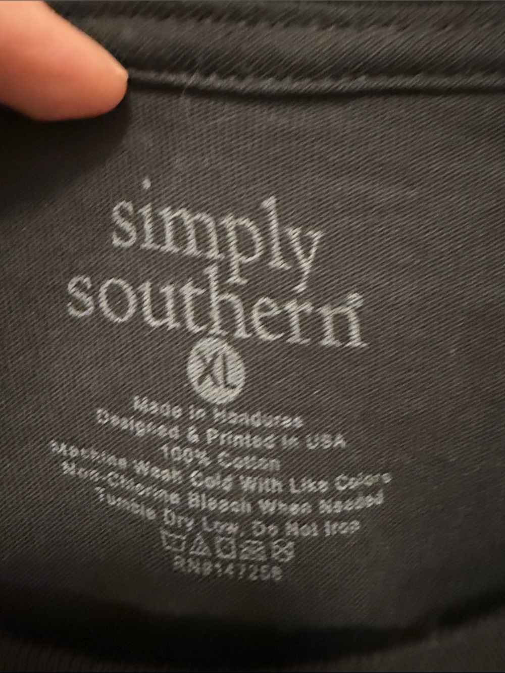 Simply Southern Womenโs ' Black "Happy Hocus Pocus Season" Long Sleeve Tee - Picture 2 of 6